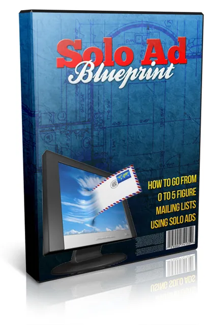eCover representing Solo Ad Blueprint 2013 eBooks & Reports/Videos, Tutorials & Courses with Master Resell Rights