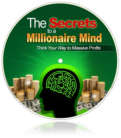 eCover representing Secrets to a Millionaire Mind eBooks & Reports with Master Resell Rights