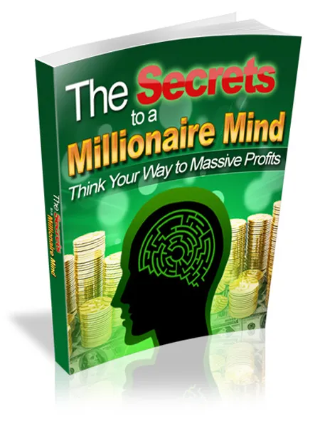 eCover representing Secrets to a Millionaire Mind eBooks & Reports with Master Resell Rights