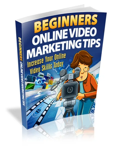 eCover representing Beginners Online Video Marketing Tips eBooks & Reports with Master Resell Rights