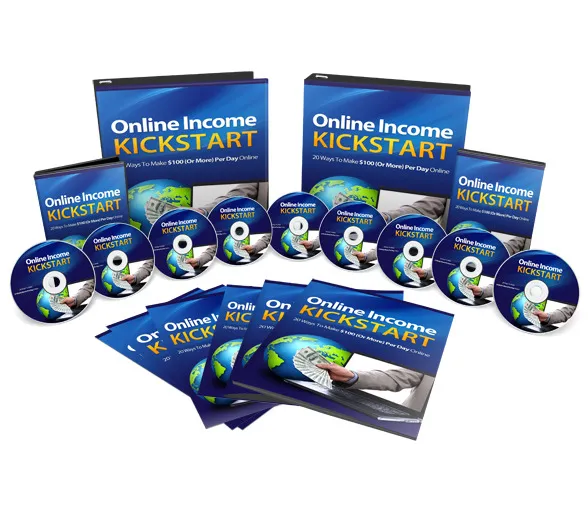 eCover representing Online Income Kickstart eBooks & Reports/Videos, Tutorials & Courses with Personal Use Rights
