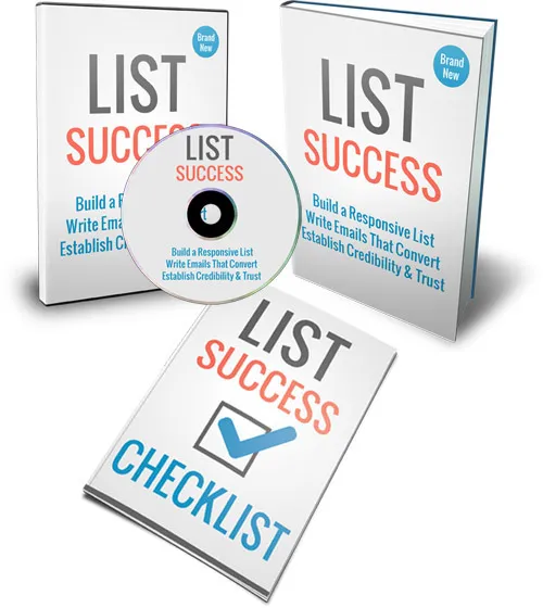 eCover representing List Success eBooks & Reports with Master Resell Rights