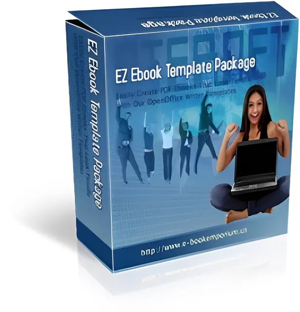 eCover representing EZ Ebook Template Package eBooks & Reports with Master Resell Rights