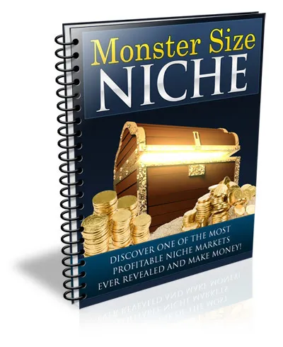 eCover representing Monster Size Niche eBooks & Reports with Private Label Rights