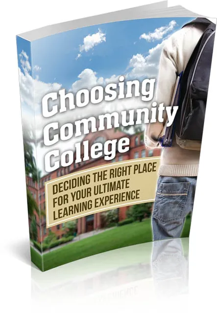 eCover representing Choosing Community College eBooks & Reports with Master Resell Rights