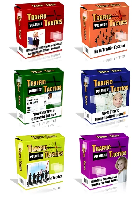 eCover representing 750 Traffic Tactics eBooks & Reports with Private Label Rights
