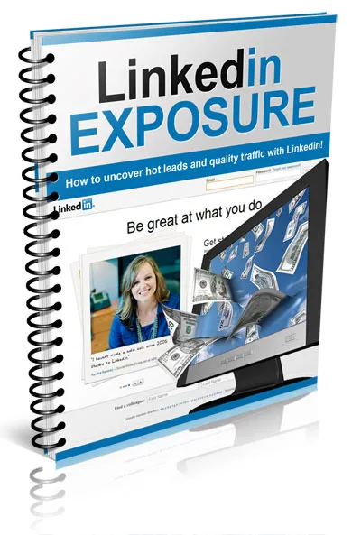 eCover representing LinkedIn Exposure eBooks & Reports with Private Label Rights