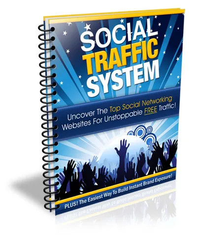 eCover representing Social Traffic System eBooks & Reports with Private Label Rights