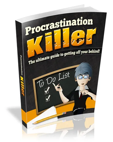 eCover representing Procrastination Killer eBooks & Reports with Master Resell Rights