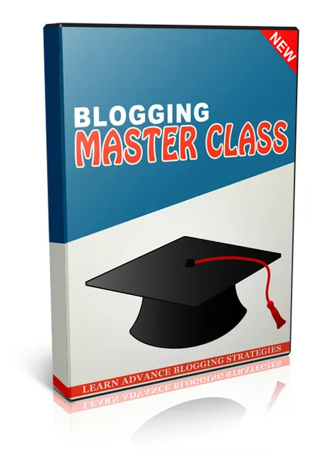 eCover representing Blogging Master Class Videos, Tutorials & Courses with Private Label Rights