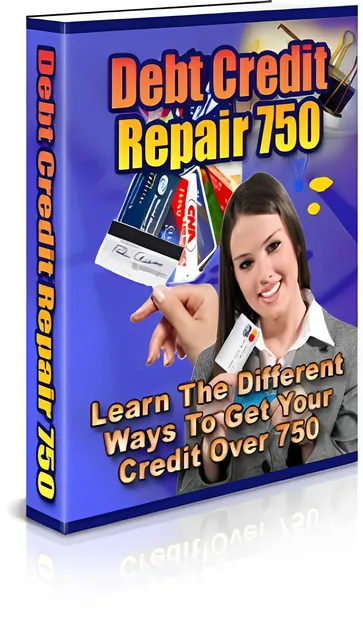 eCover representing Debt Credit Repair 750 eBooks & Reports with Private Label Rights