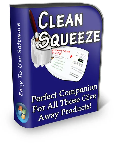 eCover representing Clean Squeeze Software Software & Scripts with Private Label Rights