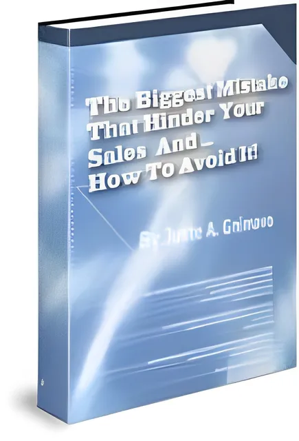 eCover representing The Biggest Mistake That Hinder Your Sales And How eBooks & Reports with Master Resell Rights
