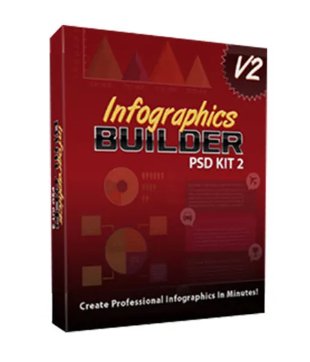eCover representing Infographics Builder PSD Kit 2  with Personal Use Rights