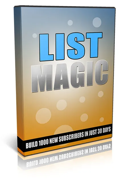 eCover representing List Magic 2014 Videos, Tutorials & Courses with Master Resell Rights