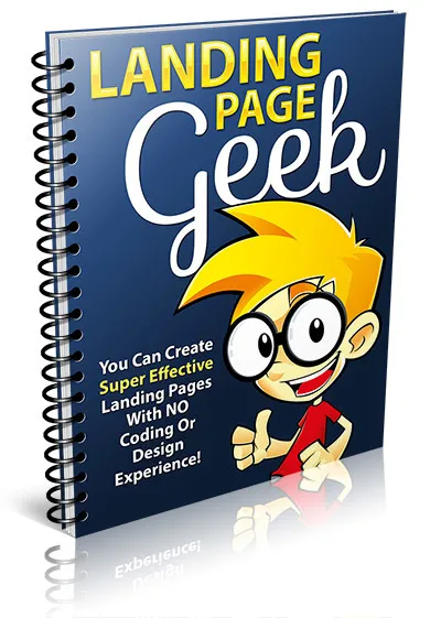 eCover representing Landing Page Geek eBooks & Reports with Resell Rights