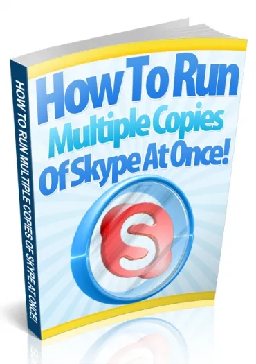 eCover representing Run Multiple Copies of Skype At Once eBooks & Reports with Private Label Rights