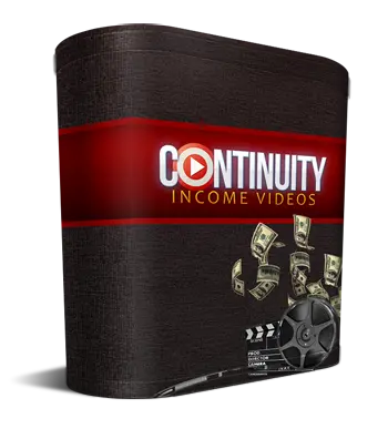 eCover representing Continuity Income Videos eBooks & Reports/Videos, Tutorials & Courses with Master Resell Rights