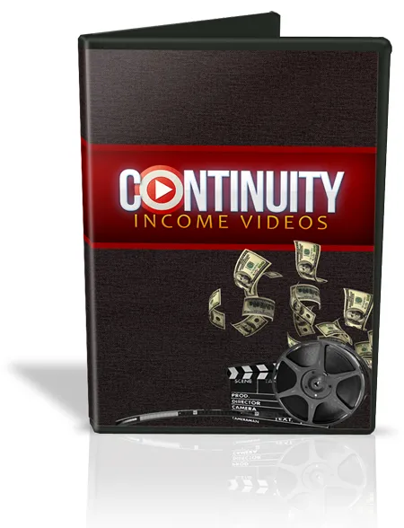 eCover representing Continuity Income Videos eBooks & Reports/Videos, Tutorials & Courses with Master Resell Rights