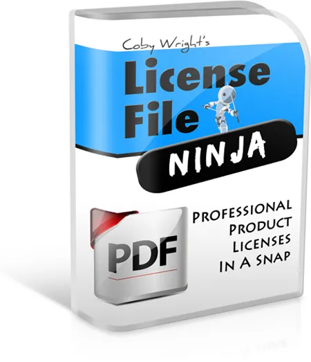 eCover representing License File Ninja  with Master Resell Rights