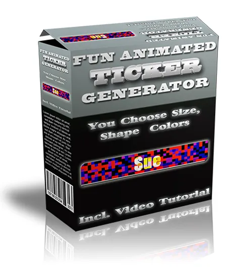 eCover representing Fun Animated Ticket Generator Videos, Tutorials & Courses with Master Resell Rights