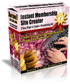 Instant Membership Site Creator Version 3.2 small