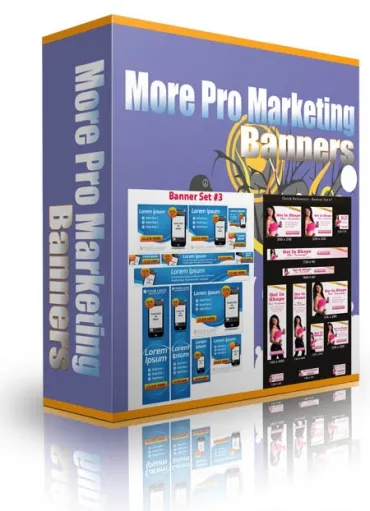 eCover representing More Pro Marketing Banners Videos, Tutorials & Courses with Personal Use Rights