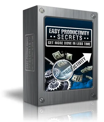 eCover representing Easy Productivity Secrets eBooks & Reports with Master Resell Rights