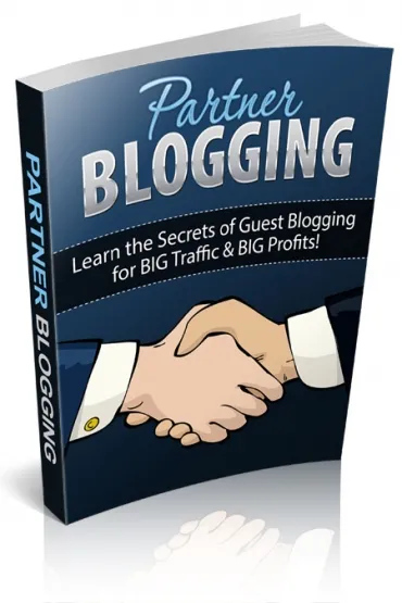 eCover representing Partner Blogging eBooks & Reports with Personal Use Rights