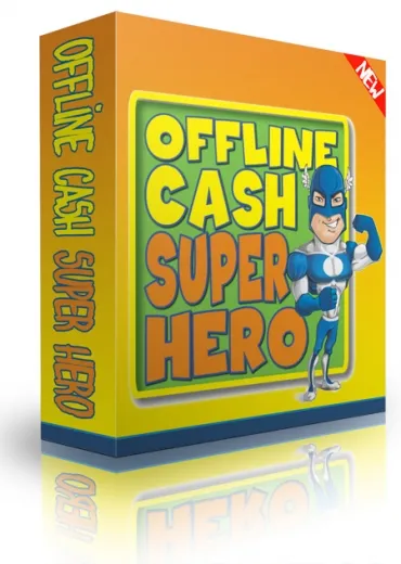 eCover representing Offline Cash Super Hero eBooks & Reports with Personal Use Rights