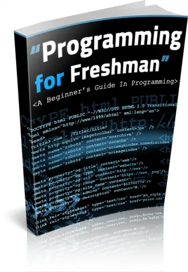 eCover representing Programming for Freshman eBooks & Reports with Master Resell Rights