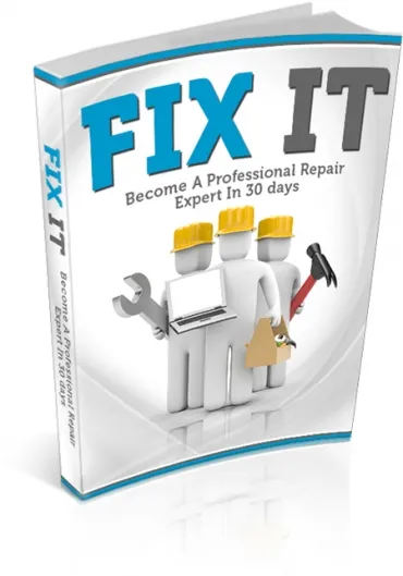 eCover representing Fix It eBooks & Reports with Master Resell Rights