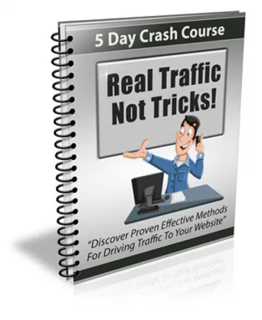 eCover representing Real Traffic Not Tricks Newsletter eBooks & Reports with Private Label Rights