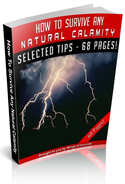 eCover representing How To Survive Any Natural Calamity eBooks & Reports with Master Resell Rights