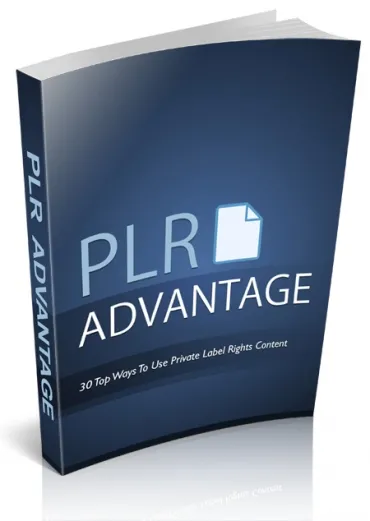 eCover representing PLR Advantage eBooks & Reports with Master Resell Rights