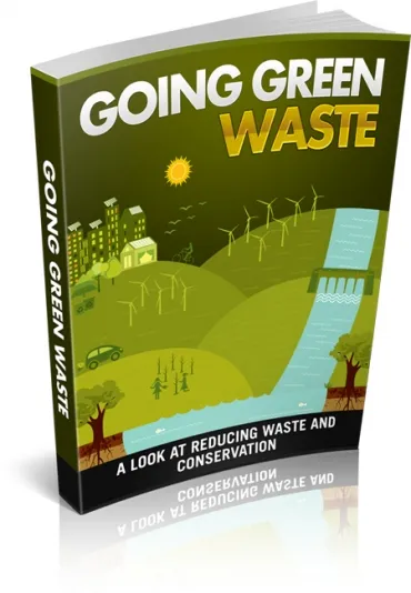 eCover representing Going Green Waste eBooks & Reports with Master Resell Rights
