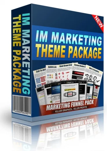 eCover representing IM Marketing Theme Package  with Personal Use Rights