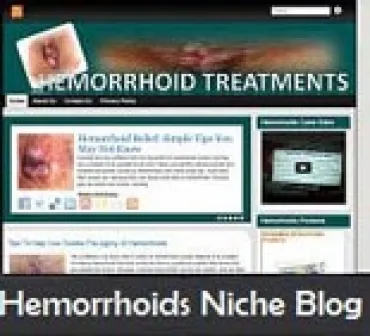 eCover representing Hemorrhoids Niche Blog  with Personal Use Rights