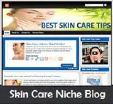 eCover representing Skin Care Niche Blog  with Personal Use Rights
