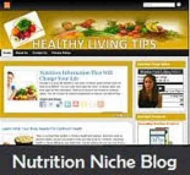 eCover representing Nutrition Niche Blog  with Personal Use Rights