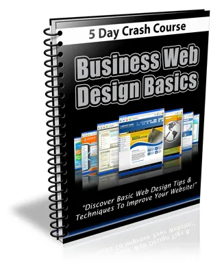 eCover representing Business Web Design Basics Course eBooks & Reports with Private Label Rights