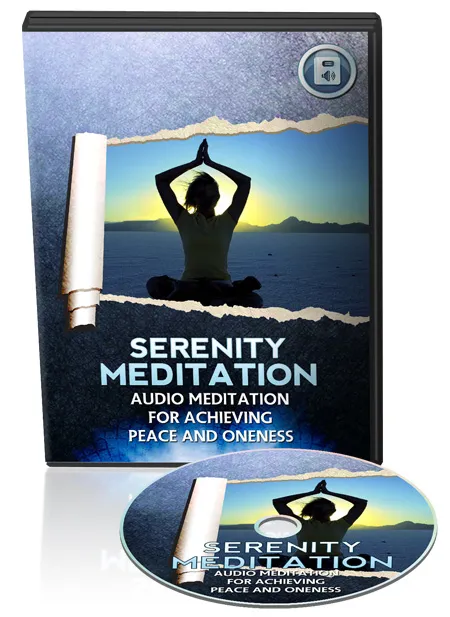 eCover representing Serenity Meditation Audio Audio & Music with Master Resell Rights