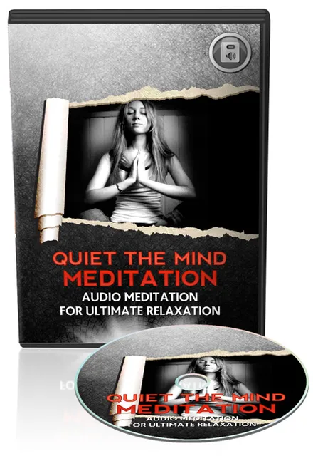 eCover representing Quiet The Mind Meditation Audio Audio & Music with Master Resell Rights