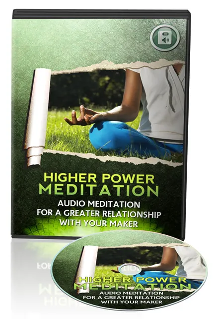 eCover representing Higher Power Meditation Audio Audio & Music with Master Resell Rights