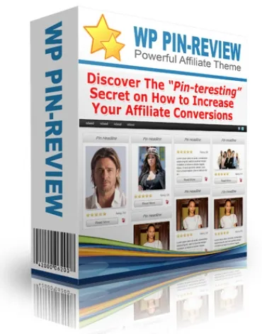 eCover representing WP Pin Review Theme  with Personal Use Rights