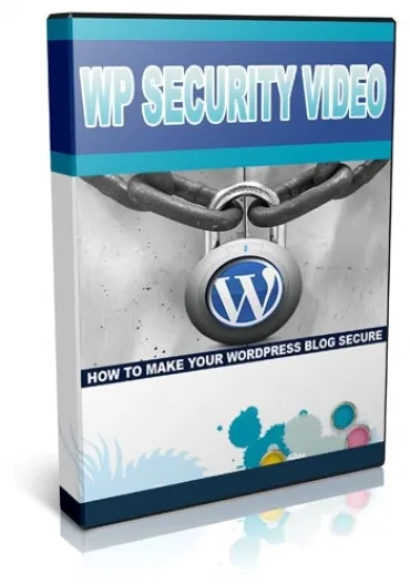 eCover representing How To Make Your WordPress Blog Secure Videos, Tutorials & Courses with Master Resell Rights