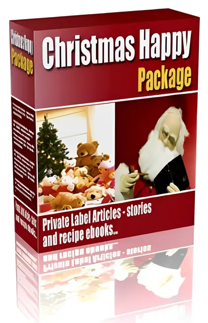 eCover representing Christmas Happy Package eBooks & Reports with Private Label Rights