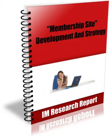 eCover representing Membership Site – Development And Strategy eBooks & Reports with Master Resell Rights