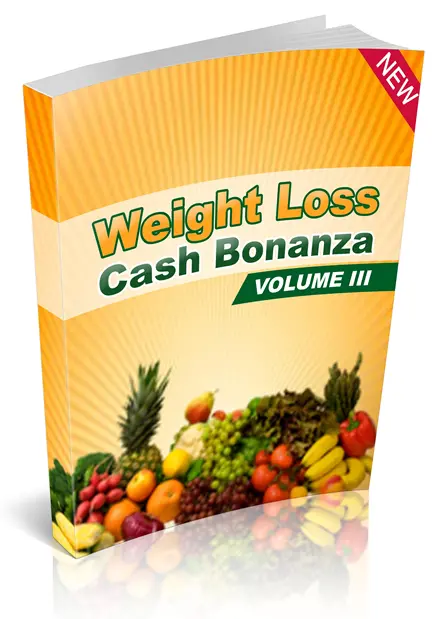 eCover representing Weight Loss Cash Bonanza V3 eBooks & Reports/Videos, Tutorials & Courses with Master Resell Rights