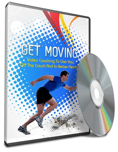 eCover representing Get Moving Fitness Video Package Videos, Tutorials & Courses with Master Resell Rights